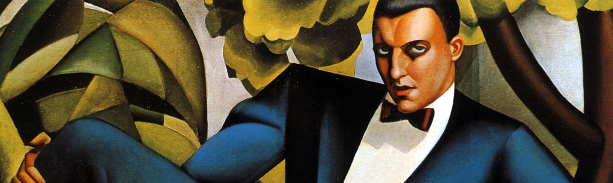 Painting information. Т.Лемпицка. Портрет Ярослава Ивашкевича. Tamara de Lempicka - New York 1929. Алексей толстой портрет писателя в стиле арт-деко.